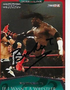 BOOKER T HAND SIGNED 2008 TRISTAR TNA IMPACT #35 - TNA WWE WCW LEGEND - Picture 1 of 1