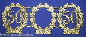 3 alte ovale Goldrahmen Eichenlaub geprägt Dresdner Pappe - DIE CUT SCRAPS - Bild 1 von 1