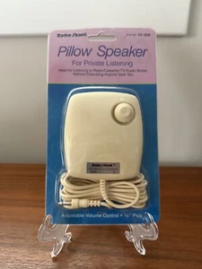 Radio Shack Pillow Speaker by Realistic 33-208  1/8" Plug, New Old Stock - Picture 1 of 2