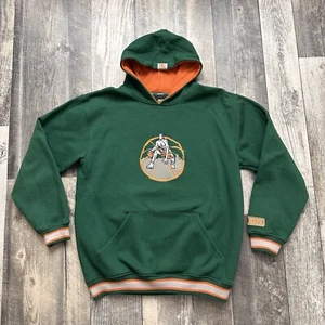Vintage AND1 Hoodie Sweatshirt Mens Medium Green Basketball 90s Y2K Embroidered - Picture 1 of 16