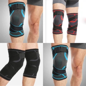 Brace Compression Strap Knee Support Sleeve Sports Protector Ligament adjustable - Picture 1 of 9