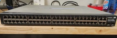 Cisco Linksys SRW248G4P 48 10/100 ports + 4 Gigabit Ports Webview PoE Switch - Image 1 of 2