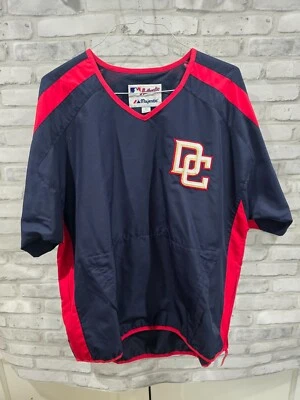 Chaqueta de Lluvia Majestic Auténtica de los Nacionales de Washington S/S Forrada de Malla Talla L DC MLB Foto 1 de 4