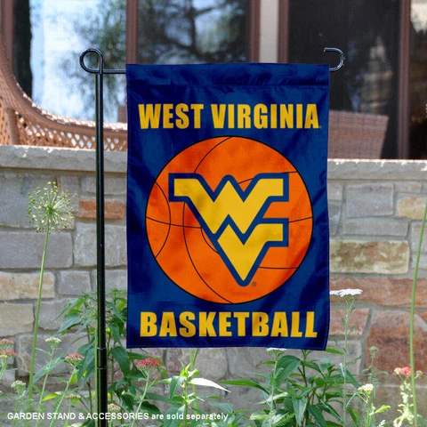 West Virginia Mountaineers Basketball Garden Flag and Yard Banner Cover