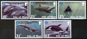 Isla de Man 1998, Juego Fauna Marina MNH, Mi 758-62 - Imagen 1 de 1