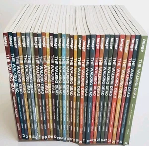 The Walking Dead Image Comics (1-32) TPB Graphic Novels Lot COMPLETE Collection - Picture 1 of 7