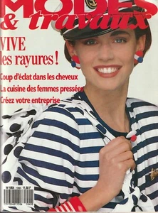 Modes et travaux N°1049 avril 1988 Mode Tricot  page Poupées + patrons - Picture 1 of 5