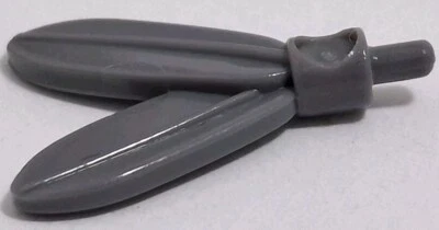 Lego Indios Occidentales Pluma Gris Azulado Oscuro Plumas Con Pin Para Minifigura Foto 1 de 2