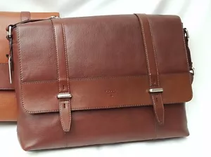 BNWT Fossil Kent Messenger Bag (Brown) RRP £279 - Picture 1 of 11