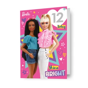 Girls Barbie Birthday Card Personalise Barbie Birthday Card With Stickers - Picture 1 of 7