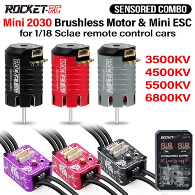 ROCKET-RC 30A Brushless ESC con Scheda di Programmazione LED Combo per 1/28 1/27 RC Auto - Immagine 1 di 4