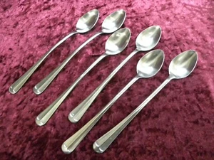 Cucharas Parfait de té helado 1776 x6 presentes acero inoxidable Corea Center Ridge BONITAS - Imagen 1 de 3