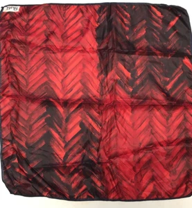 Bufanda Vintage Cuadrada 22 x 22 Paoli Rojo y Negro - Imagen 1 de 4