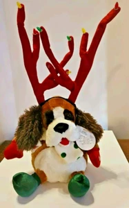 Dandee Weihnachten Hund mit Geweih Plüsch Dan Dee 20 Zoll für Teile Etiketten - Bild 1 von 8