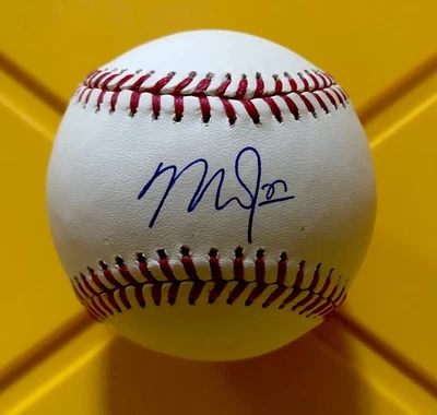 MIKE TROUT Autographed Signed PSA Authenticated Rawlings OMLB Baseball MVP, HOF - Image 1 of 3