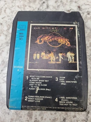 Commodores - Live 8-Track Tape 1977 Motown Funk Soul M9-894 NT - Image 1 of 3