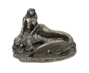 Anne Stokes "Siren's Lament" Metallic Bronze Finished Mermaid Statue - Picture 1 of 3