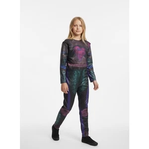 Disney Descendants 3 Mal Girls Costume Purple Jumpsuit Kids Size L 10/12 - Picture 1 of 8