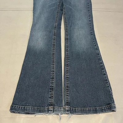 VTG Y2K Boot Wide Leg Flare Jean Women Size 3/4 Y2K Skate Emo Baggy-3062 - Image 1 of 4