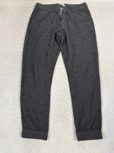 Pantalones deportivos Taylor Stitch Apres grises negros gofre talla L cordón - Imagen 1 de 9
