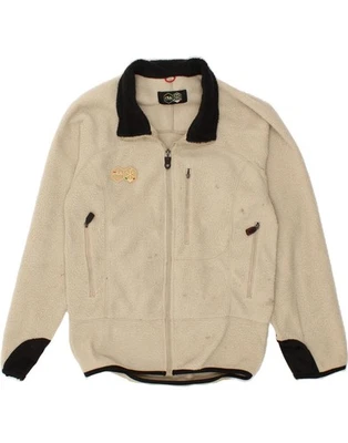 FILA Mens Fleece Jacket UK 36 Small Beige Polyester BW43 - Image 1 of 4