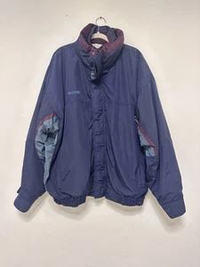 Vintage Columbia Jacket Mens Small Aztec Collar Bugaboo Interchange Fleece Coat - Picture 1 of 7
