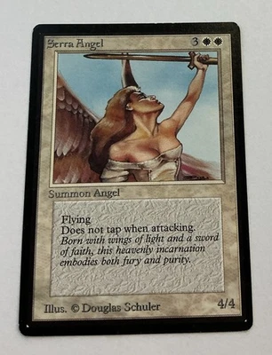 Serra Angel Beta Edition MP Moderately Played MTG Magic the Gathering -- S2G -- - Image 1 of 2