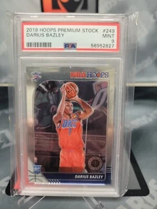 2019 Panini Hoops Premium Stock Basketball  #249 Darius Bazley PSA 9 - Picture 1 of 2