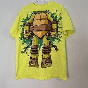Neon Green/Yellow Teenage Mutant Ninja Turtles Kids Tee Size Large (10/12) - Picture 1 of 3