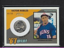 2016 Topps Heritage Minor MINT COIN ** VICTOR ROBLES  67M-VR Nickel #90/99 Relic