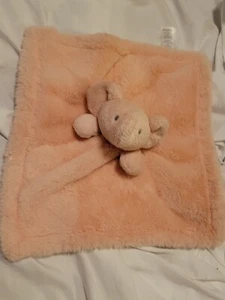 Wendy Bellissimo Plush Elephant Peach Baby Security Blanket Lovey 14" Euc - Picture 1 of 3