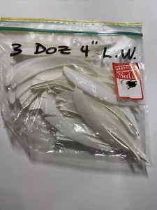NOS 3 Dutzend 4" LW weiße Pfeilfedern Bogenschießen - Bild 1 von 2