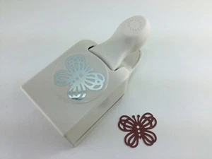 Martha Stewart Butterfly Lace Layering 1.5" x 1.5" Paper Punch Whale Tail - Picture 1 of 8