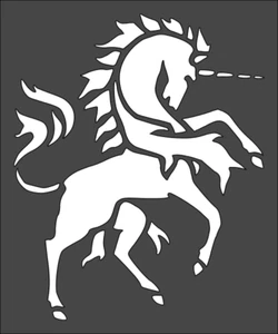 1- 7x9 inch Stencil, (VH-43) Unicorn (6mil) - Picture 1 of 2
