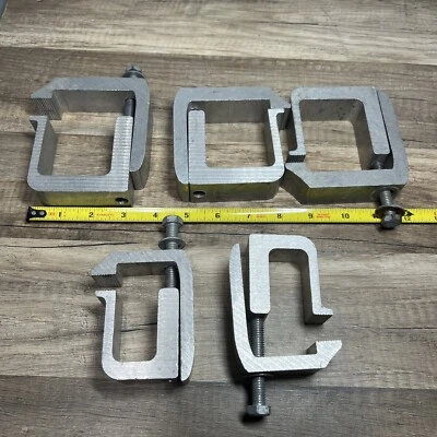 批量 5 件 铝制卡车床架 盖顶露营车 遮篷 外壳 实用 C 夹 — 第 1/4 张图片
