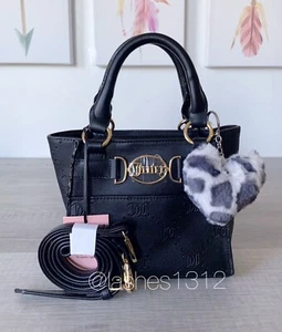JUICY COUTURE Bag Medallion Mini Crossbody Tote - Black - Picture 1 of 8