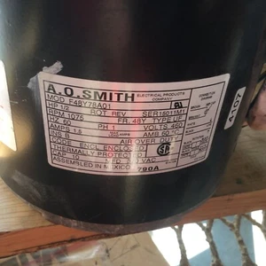 AO SMITH F48Y78A01 PH 1 CONDENSER FAN MOTOR (LBB5) - Picture 1 of 3