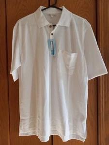Travel Smith Cool Max Everyday Polo Mens Large Short Sleeve Stretch Shirt  NEW - Picture 1 of 3