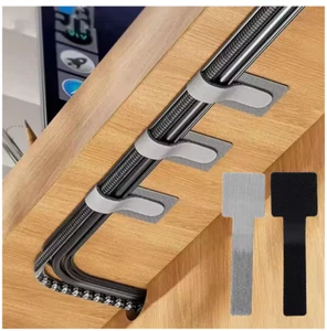 Kabelbinder Klettband selbstklebend Klettverschluss Klett Verbinder Kabel Halter - Bild 1 von 13