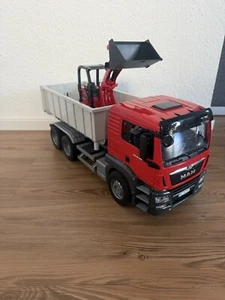 Bruder 03767 MAN TGS Hakenlift Container mit Schäffer Hoflader - Bild 1 von 5