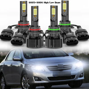 9005 9006 LED Headlight Bulbs Kit FOR Toyota Corolla Sedan 4-Door 1.8L 1993-2013 - Bild 1 von 11