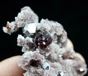 Gema Esfalerita y Galena 60mm con Cuarzo Drusy en Matrix, CM751248 - Imagen 1 de 7