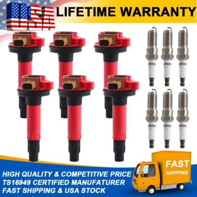 6x Ignition Coil UF-646 + Spark Plug SP-534 For Ford F-150 Transit Ecoboost 3.5L - Image 1 of 4