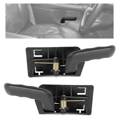 Inside Door Handles Pair Sets Black For 2002-2006 Chevy Silverado GMC SIERRA - Изображение 1 из 4