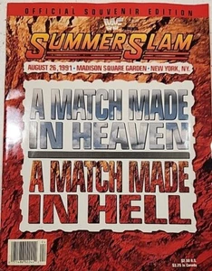 1991 WWF Summerslam Program Macho Man Randy Savage Madison Square Garden  - Picture 1 of 6