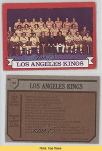 1973-74 O-Pee-Chee Dark Back Los Angeles Kings Team #98