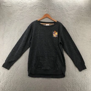 J. America ISH Logo Patch Pullover Sweater Womens XXL Gray Long Sleeve Casual - Picture 1 of 10