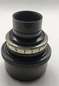 Rarest black-nickel Hugo Meyer Tele Megor 3" (75mm) f4 cine lens FF Leica M39 - Picture 1 of 10