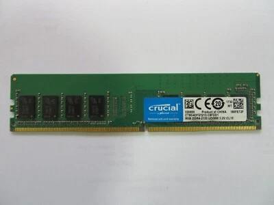 Crucial 8GB DDR4 2133MHz PC4-17000 DIMM Memory RAM Module CT8G4DFS8213.M8FA - Image 1 of 2