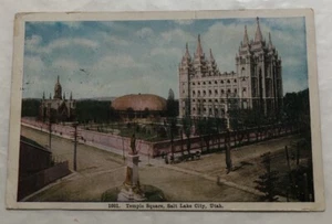 Temple Square, Salt Like City, Utah. Postkarte (X2) - Bild 1 von 2
